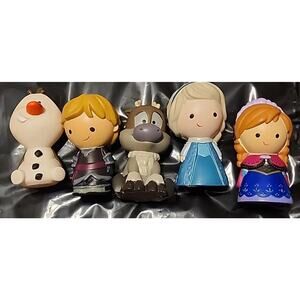Disney Store Authentic Frozen Deluxe Figure Set (5) Anna Elsa Olaf Kristoff Sven